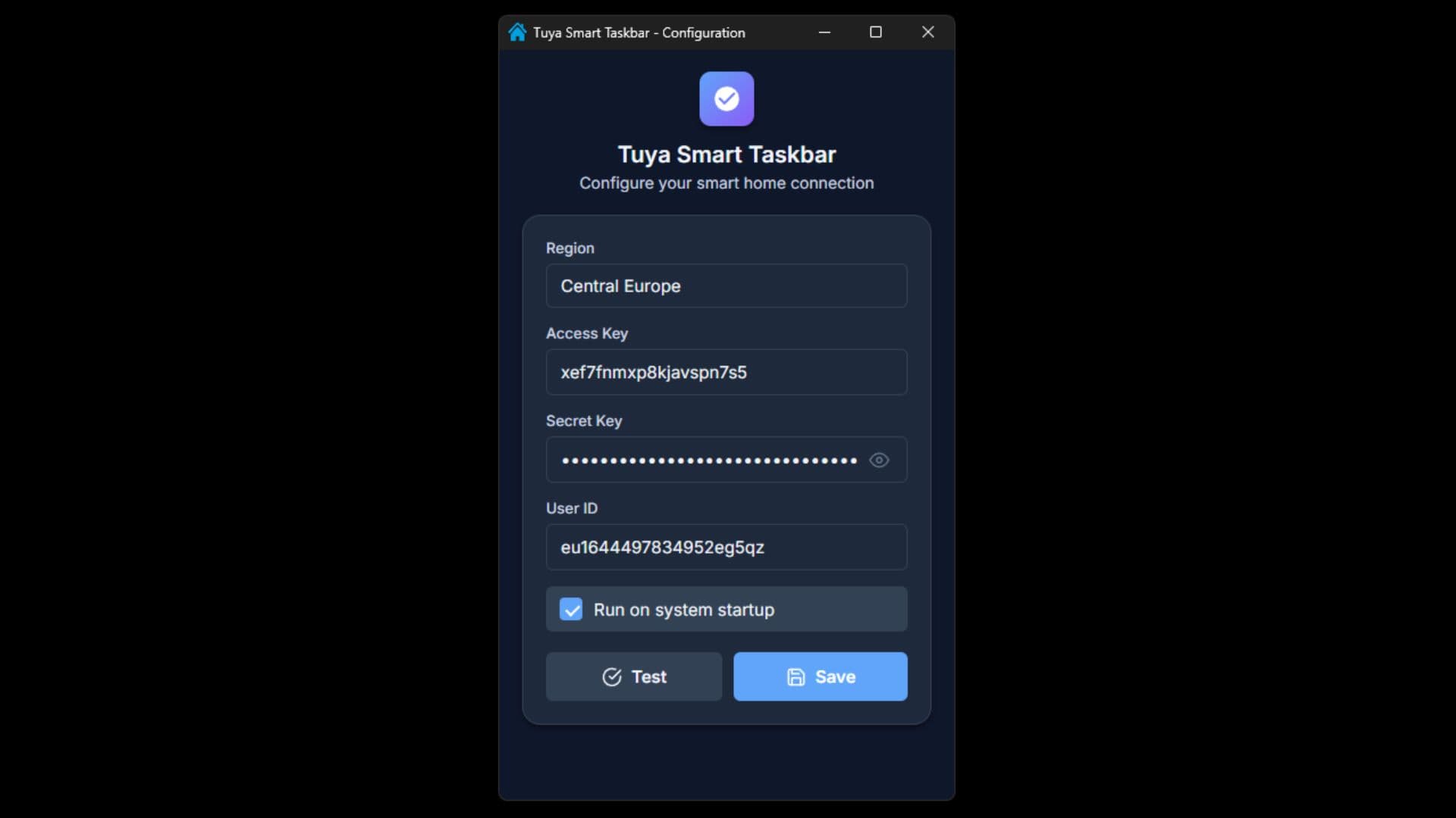Tuya Smart Taskbar screenshot 1